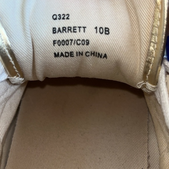 Coach  Barrett sneakers gold trim plaid Sz 10B - Picture 7 of 7
